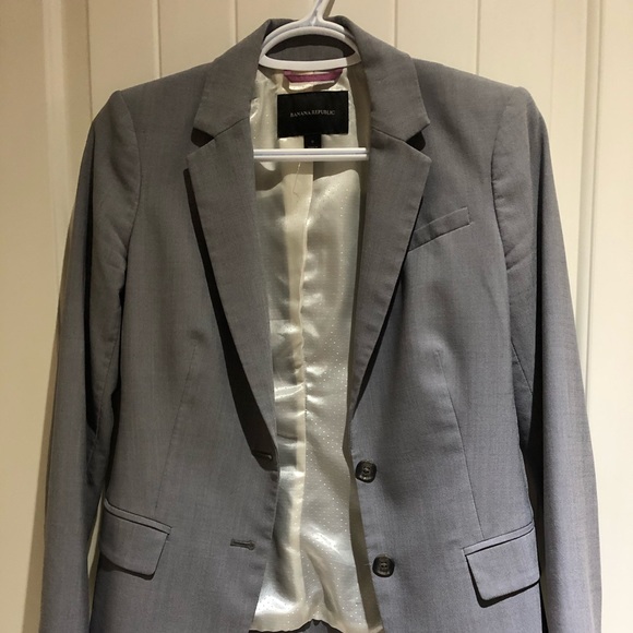 Banana republic grey blazer